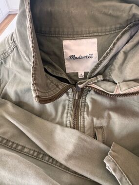 Madewell Men's Olive Zip-Up Field Jacket